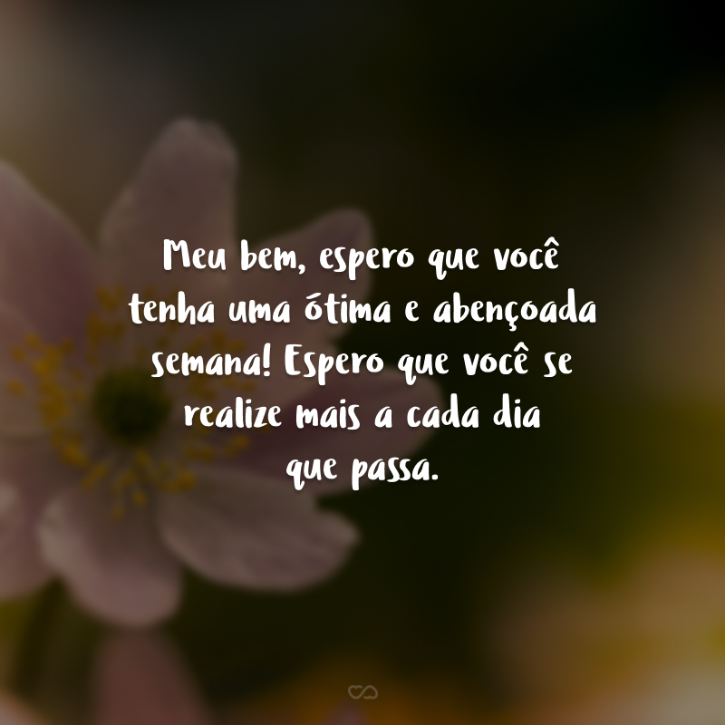 pensamentos para uma semana iluminada