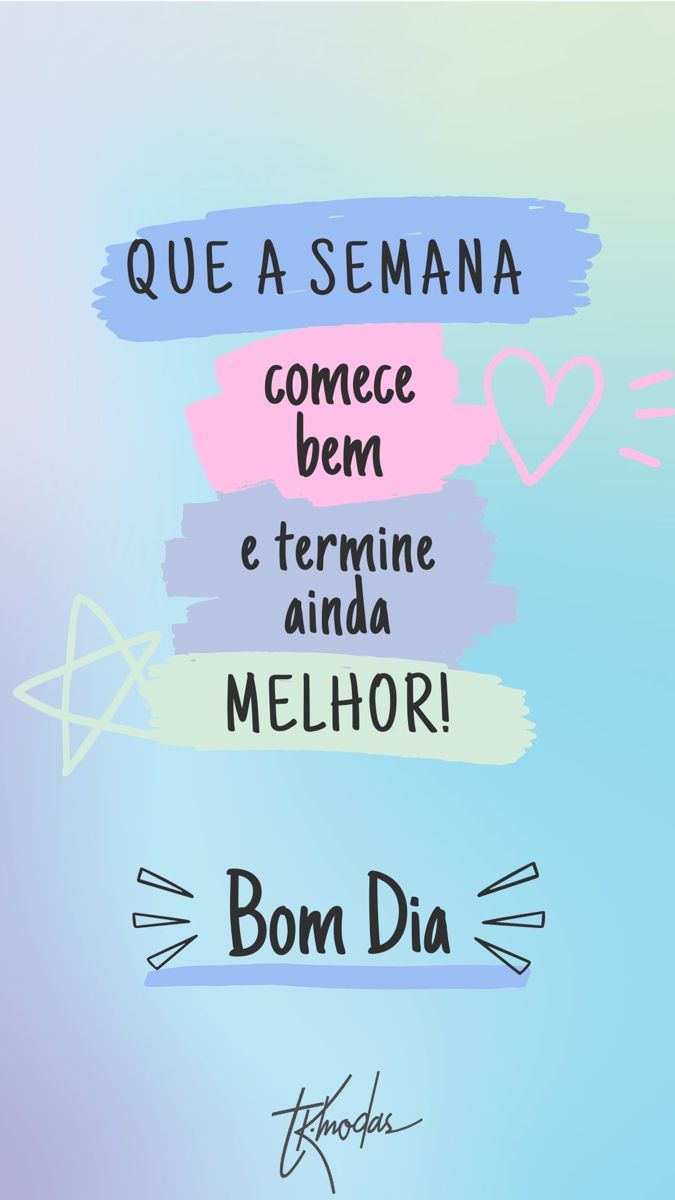 mensagens de bom início de semana