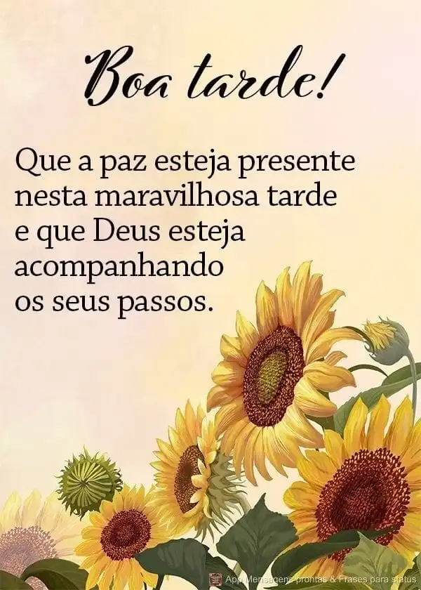 mensagens de boa tarde abençoadas por Deus