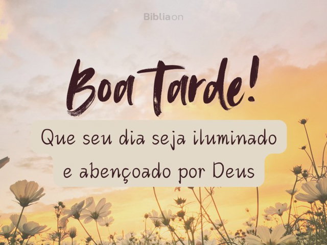 pensamentos de fé para a tarde