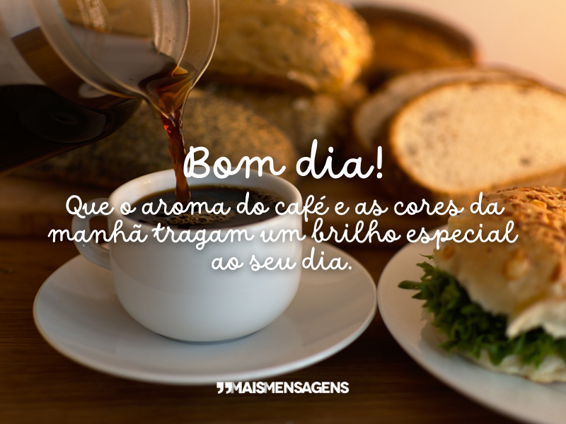 bom dia com café reflexivo