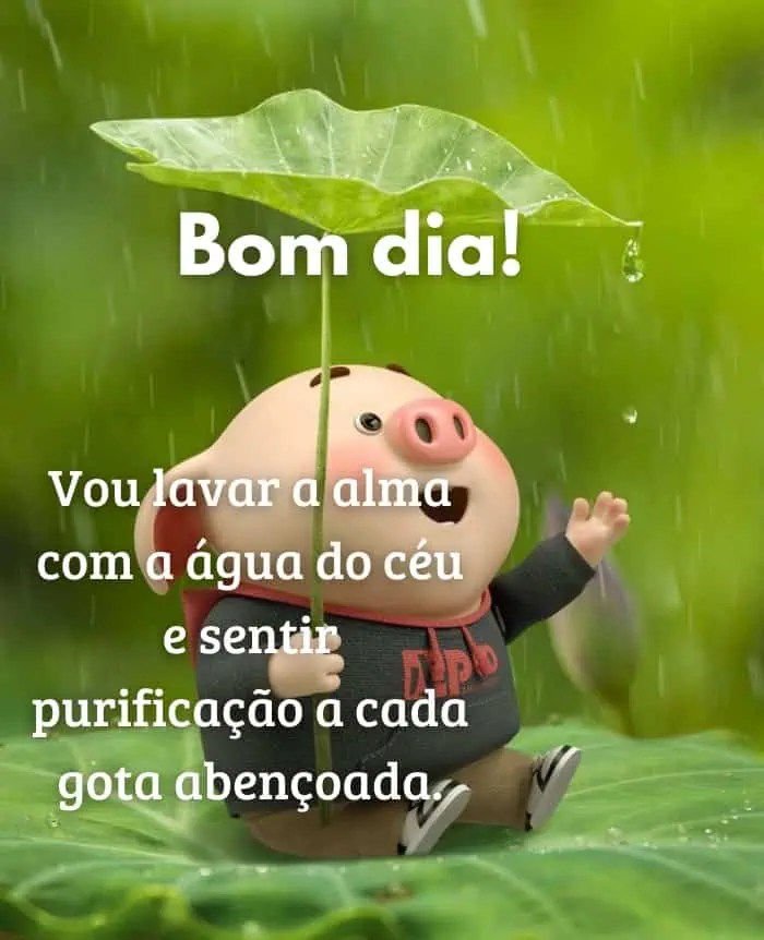 mensagem de bom dia para dia de chuva