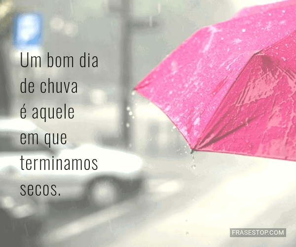mensagens de esperança dia chuvoso