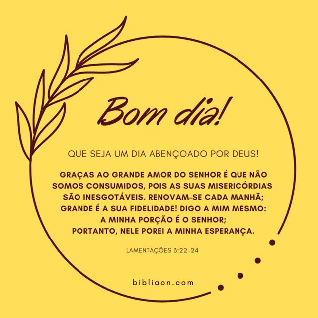 bom dia versículo bíblico