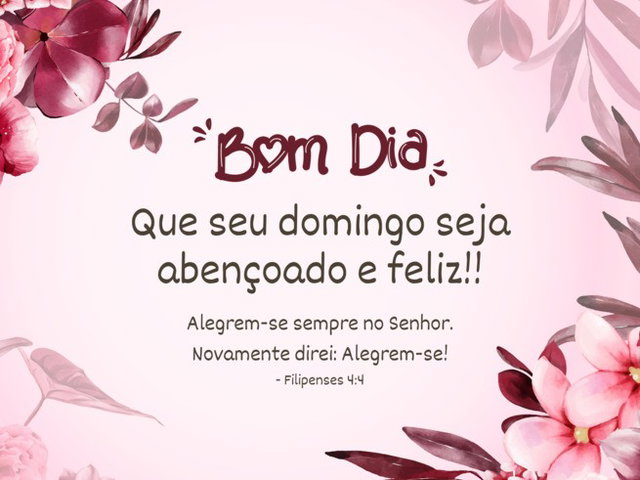 início de domingo abençoado
