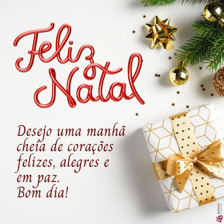 frases natalinas para bom dia