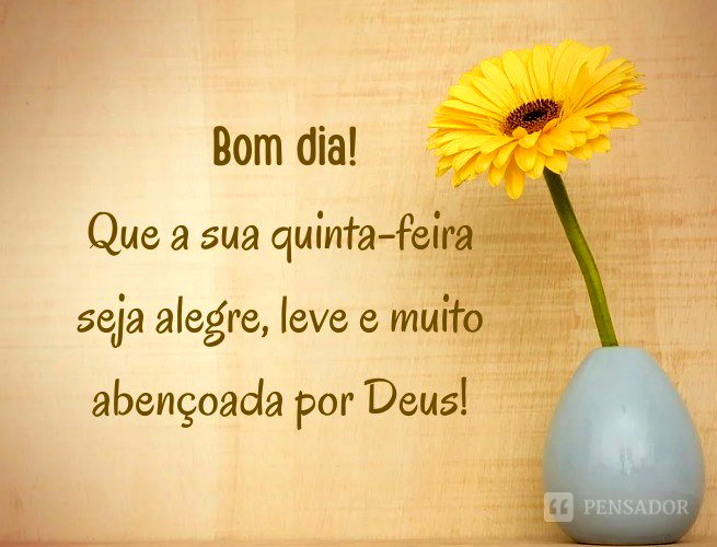 mensagem de bom dia para quinta feira com fé