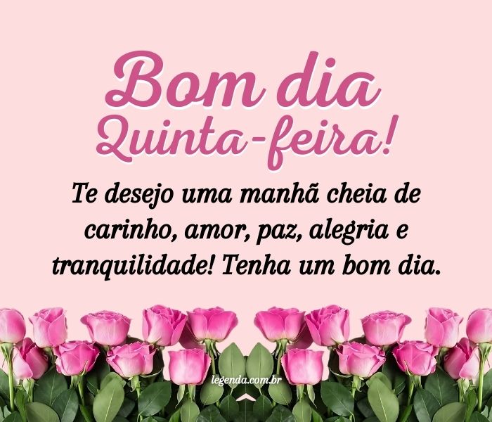 frases para quinta feira de manhã