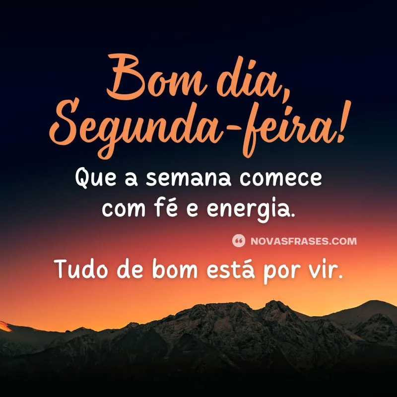 mensagem motivacional segunda-feira