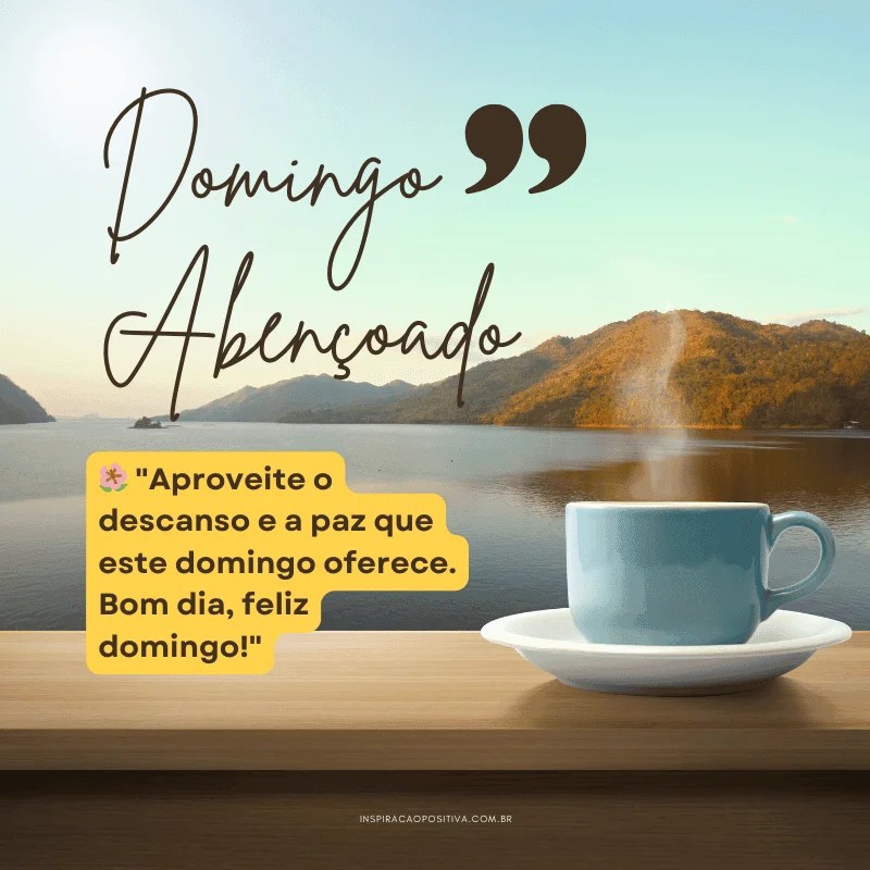 domingo abençoado por Deus frases
