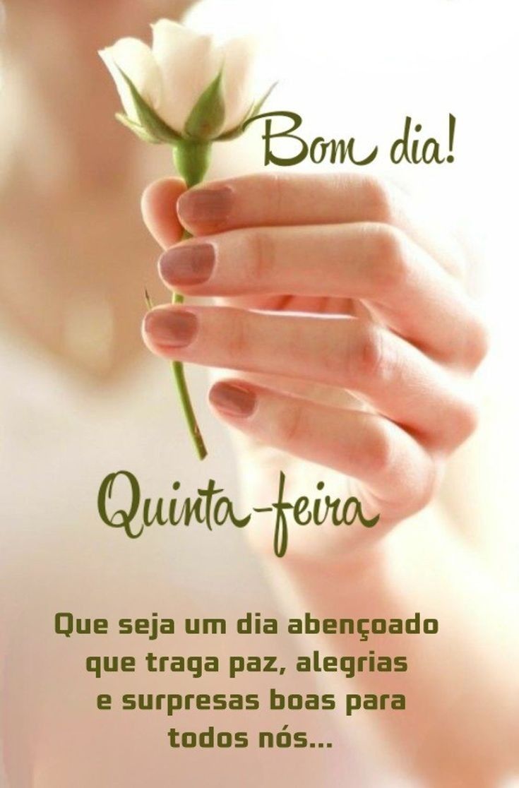 bom dia quinta abençoada