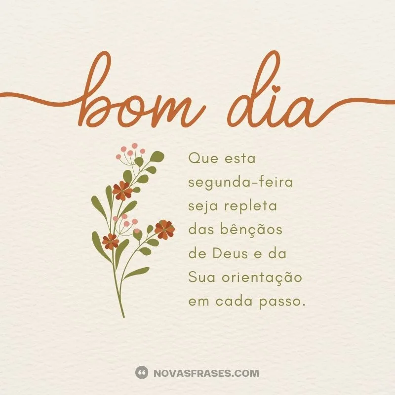 mensagens de bom dia segunda abençoada para WhatsApp