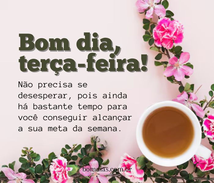 frases de bom dia para terça