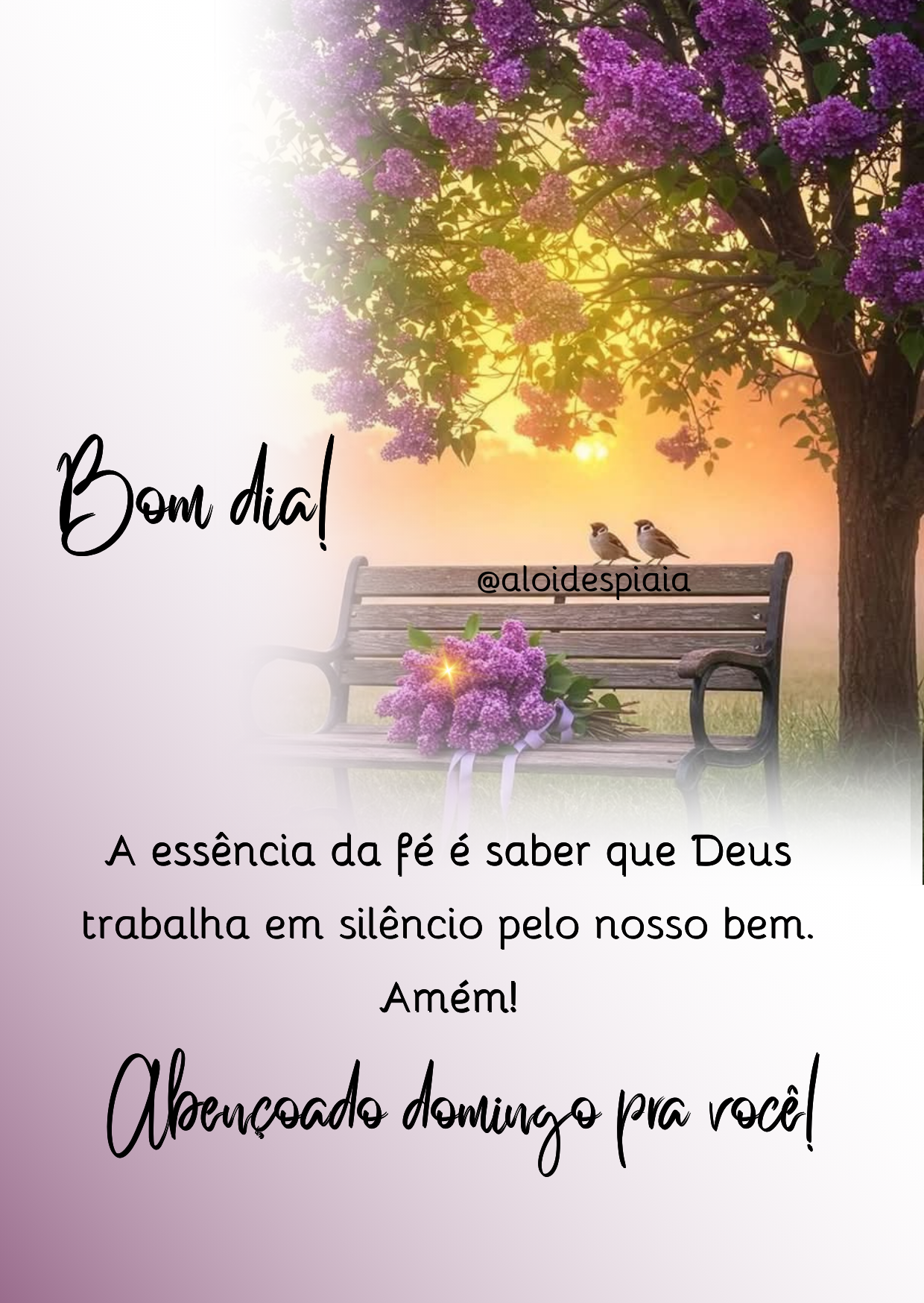 mensagem de domingo abençoado por Deus