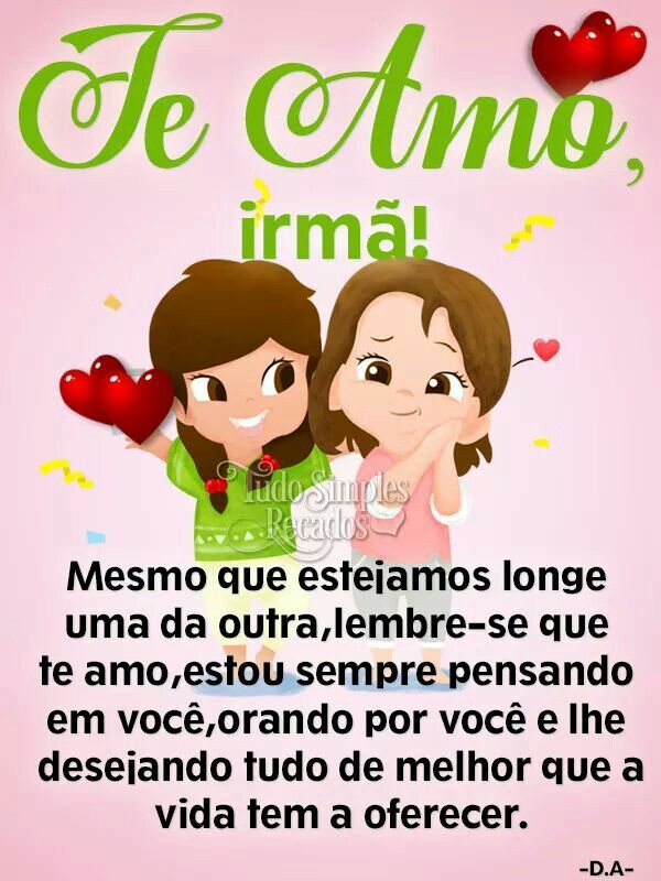 frases de amor para irmã