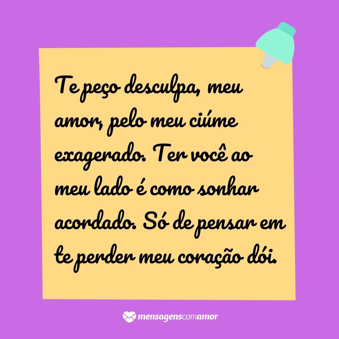 mensagem para pedir desculpas à namorada