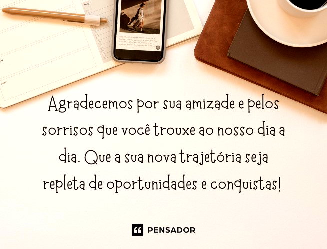 frases de despedida para colega de trabalho