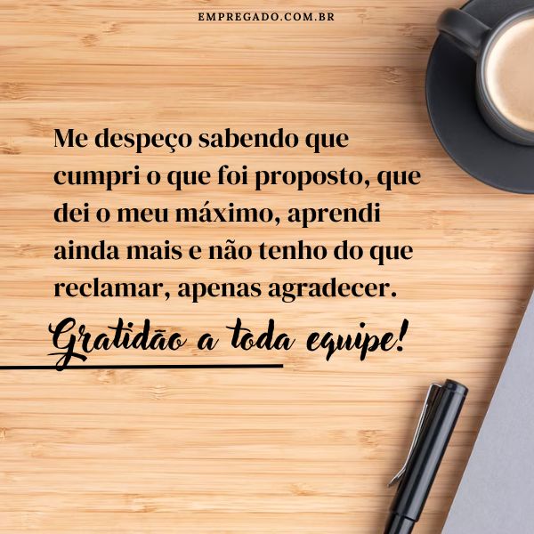 carta de despedida para colega