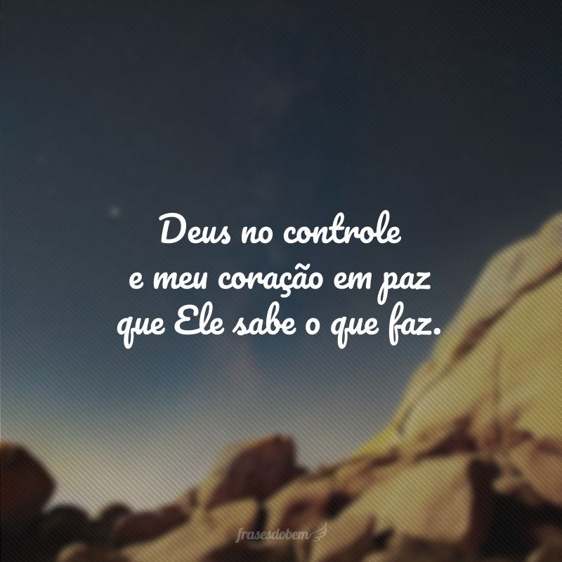 Deus no tempo certo status