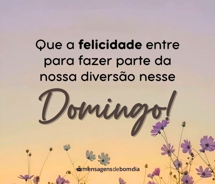 mensagens curtas de bom dia domingo