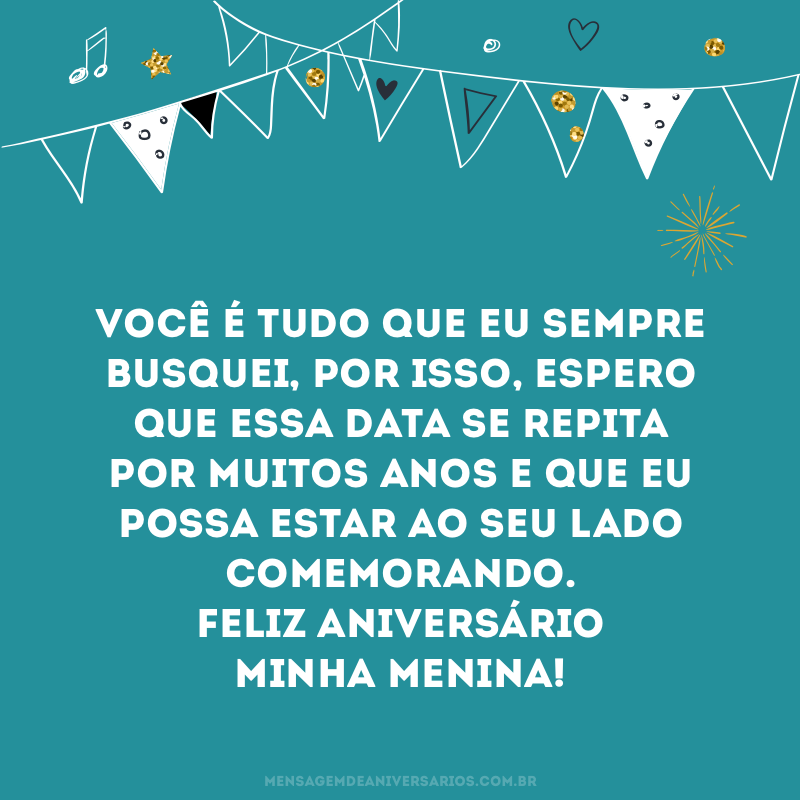 mensagens curtas de aniversário para namorada