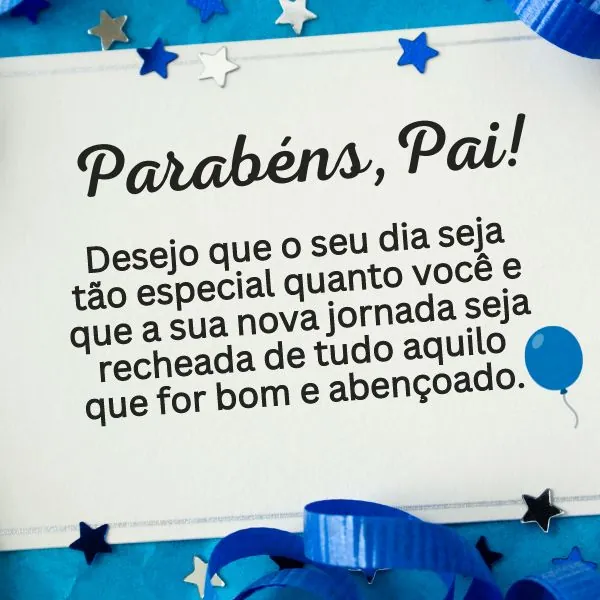 mensagem emocionante para pai