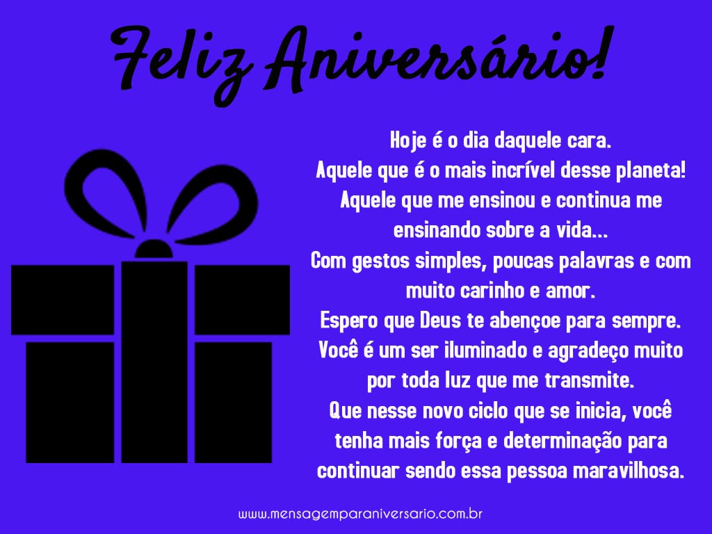 homenagem de aniversário para pai