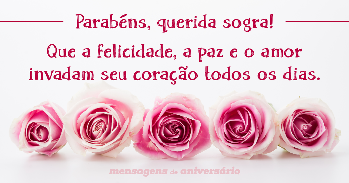 como desejar feliz aniversário para sogra