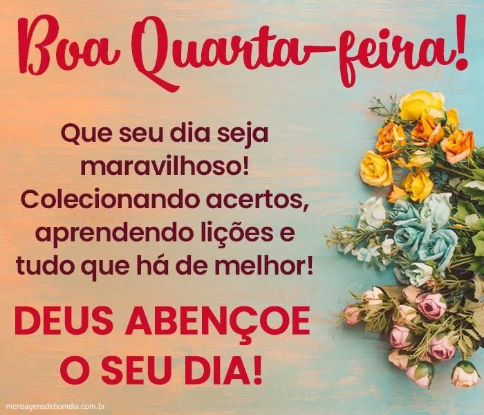 inspiração para quarta-feira