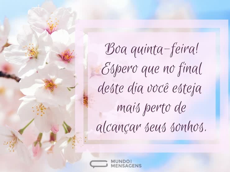 pensamento de quinta-feira
