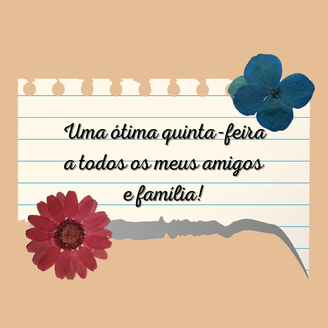 mensagem para grupo de quinta-feira
