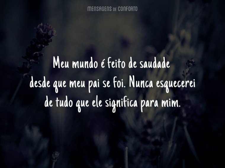 frases para pai que se foi