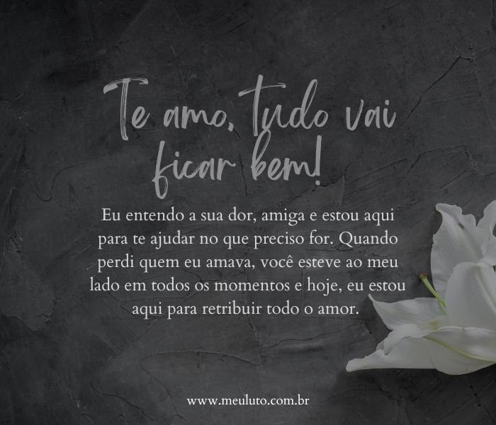 como confortar uma amiga passando por dificuldades