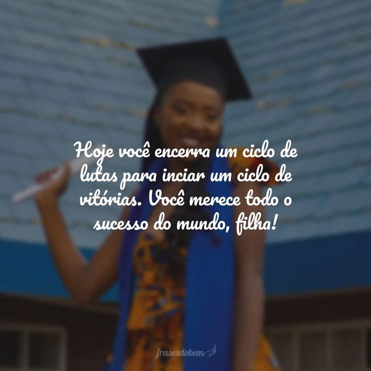 parabéns formatura filha
