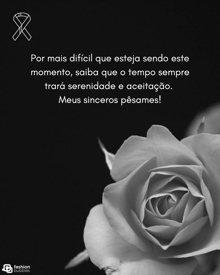 como mandar mensagem de luto