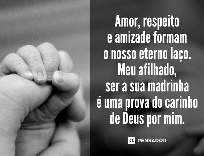 mensagem de madrinha para afilhado jovem
