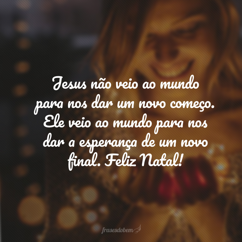 cartão de natal com mensagem bíblica