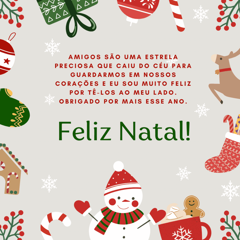 desejos de natal para melhor amiga