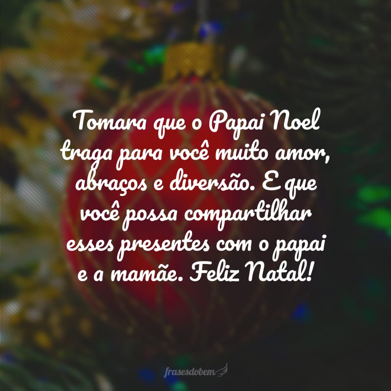 inspiracao mensagem de natal infantil
