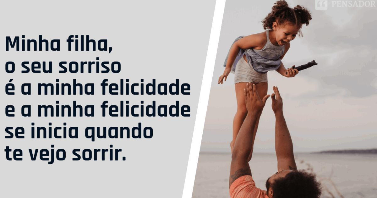 declaração de amor paterno para filha