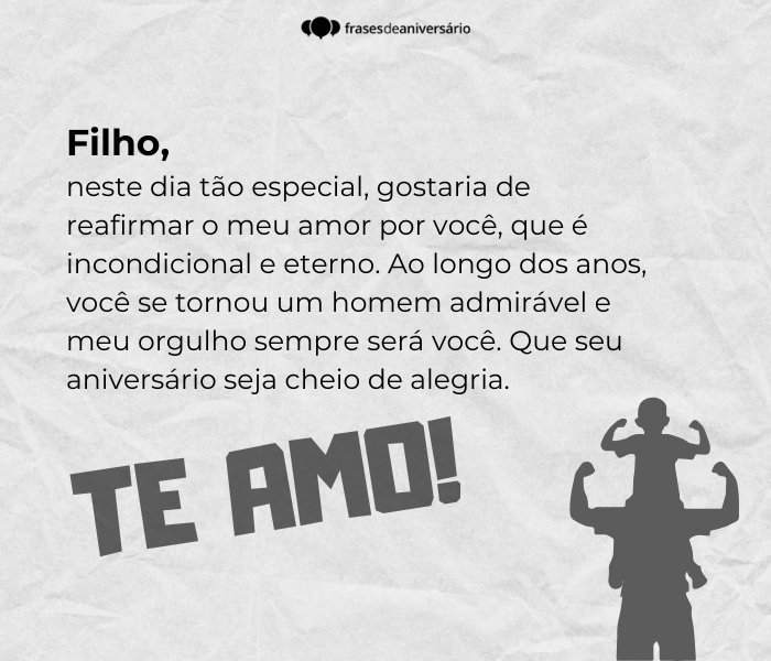 palavras de um pai para o filho