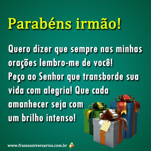 mensagem de aniversário para irmão especial