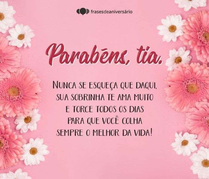 parabéns para tia especial