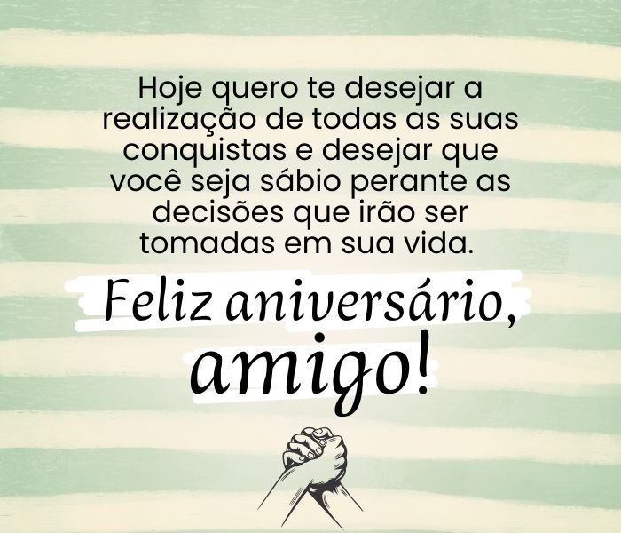 parabéns para amigo especial