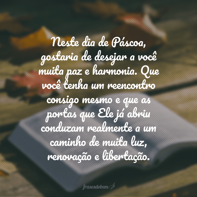 mensagem de páscoa cristã