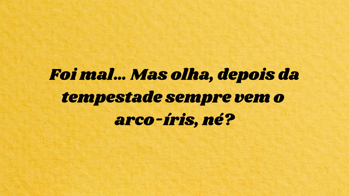 superar um erro em um relacionamento