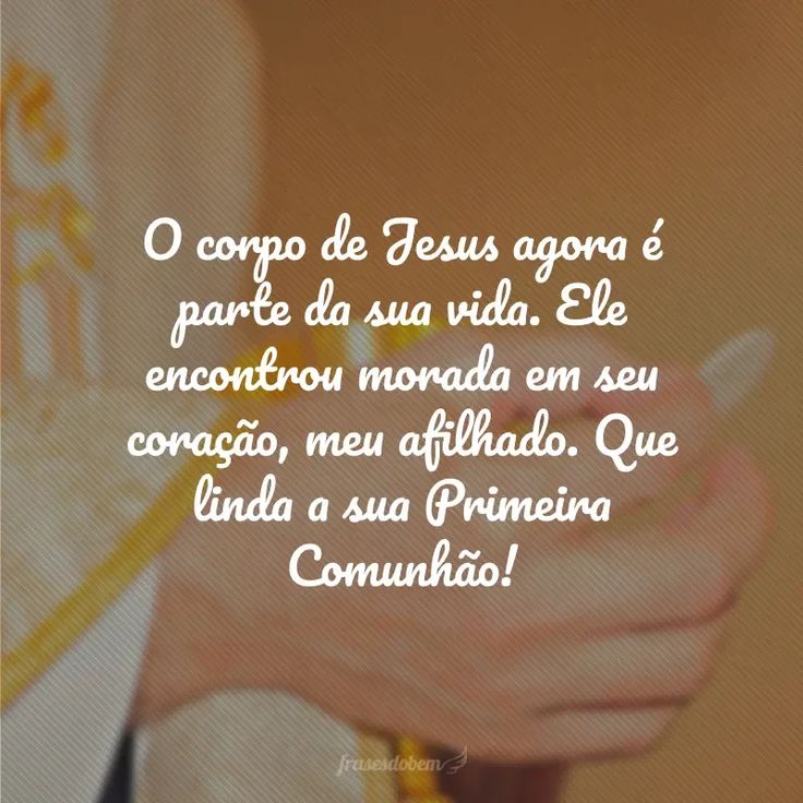 citações eucaristia primeira comunhão
