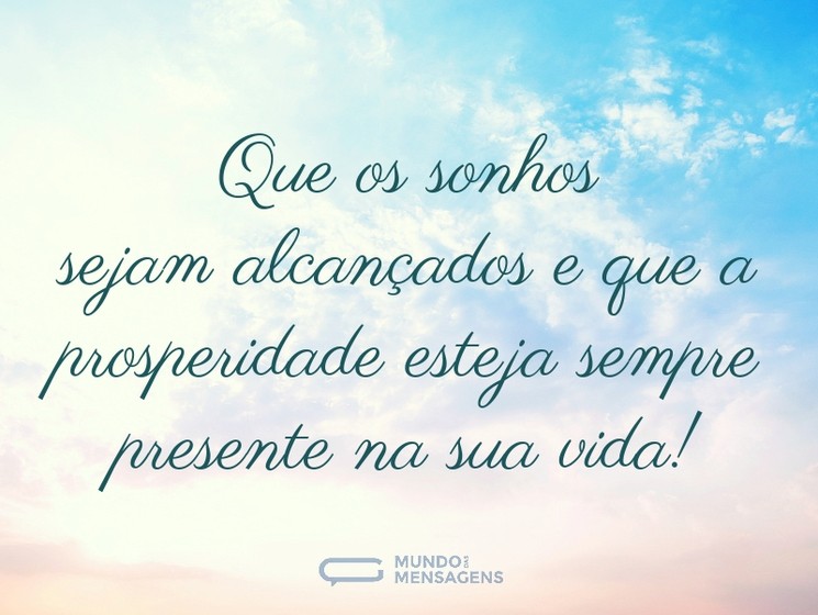desejos de prosperidade para amigos