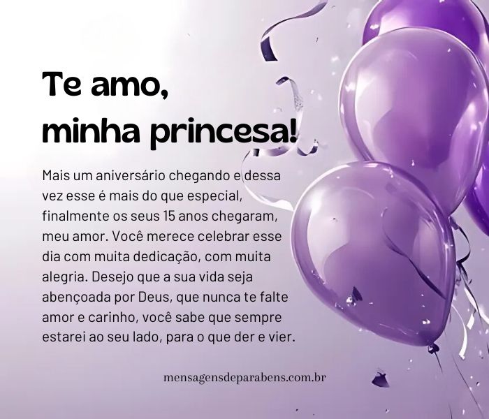 mensagem para sobrinha que faz 15 anos