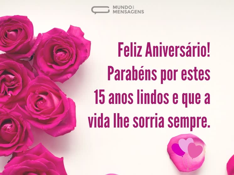 mensagem curta 15 anos sobrinha